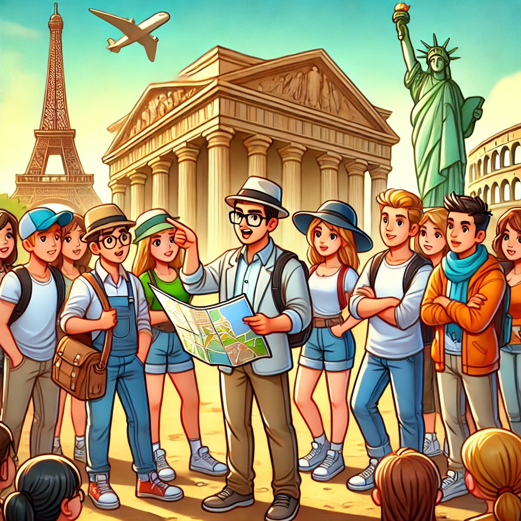 Hire a Guide Illustration